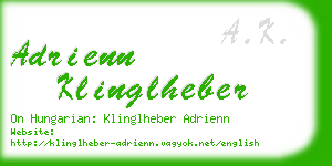 adrienn klinglheber business card